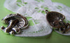 Accessories - 10 Pcs Of Antique Silver Mushroom Charms 18x20mm A1626