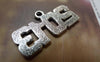 Accessories - 10 Pcs Of Antique Silver Number 2013 Charms 18x33mm A6191