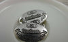 Accessories - 10 Pcs Of Antique Silver Oval Embossed Handmade Connector Charms 19x32mm A5818