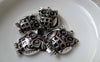 Accessories - 10 Pcs Of Antique Silver Owl Pendants Charms 17x23mm A6359