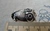 Accessories - 10 Pcs Of Antique Silver Owl Pendants Charms 18x28mm A6337