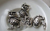 Accessories - 10 Pcs Of Antique Silver Owl Pendants Charms 20x30mm A6360