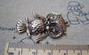 Accessories - 10 Pcs Of Antique Silver Owl Pendants Charms 26x39mm A5780