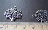 Accessories - 10 Pcs Of Antique Silver Peace Tree Charms 25x30mm A1029