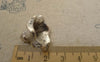 Accessories - 10 Pcs Of Antique Silver Pewter Flower Bead Caps 17x21mm A7400