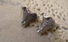 Accessories - 10 Pcs Of Antique Silver Pewter Flower Bead Caps 17x21mm A7400
