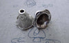 Accessories - 10 Pcs Of Antique Silver Pewter Flower Bead Caps 17x22mm A7753