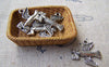 Accessories - 10 Pcs Of Antique Silver Pigeon Carrying Mail Charms 18x19mm A804