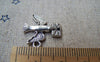 Accessories - 10 Pcs Of Antique Silver Pigeon Carrying Mail Charms 18x19mm A804