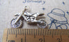 Accessories - 10 Pcs Of Antique Silver Pro Cross Country Motorcycle Charms 14x23mm A942