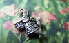 Accessories - 10 Pcs Of Antique Silver Rabbit Trumpeter Charms 16mm A1165