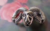 Accessories - 10 Pcs Of Antique Silver Ram Sheep Head Connectors Charms 15x24mm A7462