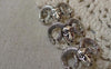 Accessories - 10 Pcs Of Antique Silver Ram Sheep Head Connectors Charms 15x24mm A7462