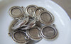 Accessories - 10 Pcs Of Antique Silver Round Base Settings Match 12mm Cameo A294