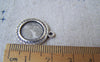 Accessories - 10 Pcs Of Antique Silver Round Base Settings Match 12mm Cameo A294