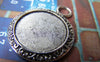 Accessories - 10 Pcs Of Antique Silver Round Cameo Base Settings Match 20mm Cabochon A3200