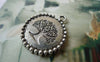 Accessories - 10 Pcs Of Antique Silver Round Peace Tree Charms 20mm A6615