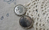 Accessories - 10 Pcs Of Antique Silver Round Peace Tree Charms 20mm A6615