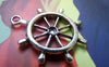 Accessories - 10 Pcs Of Antique Silver Rudder Charms 25x28mm A1277