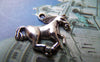 Accessories - 10 Pcs Of Antique Silver Running Horse Charms 15x18mm A1177