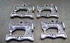 Accessories - 10 Pcs Of Antique Silver Sewing Machine Charms 18x20mm A1332