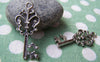 Accessories - 10 Pcs Of Antique Silver Skeleton Key Charms Pendants 16x36mm A1229