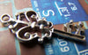 Accessories - 10 Pcs Of Antique Silver Skeleton Key Charms Pendants 16x36mm A1229