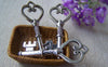 Accessories - 10 Pcs Of Antique Silver Skeleton Key Pendants Charms 18x45mm A3456