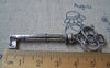 Accessories - 10 Pcs Of Antique Silver Skeleton Key Pendants Charms 20x62mm A1246
