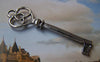 Accessories - 10 Pcs Of Antique Silver Skeleton Key Pendants Charms 20x62mm A1246