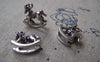 Accessories - 10 Pcs Of Antique Silver Small Rocking Horse Charms 15x15mm A1154
