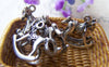 Accessories - 10 Pcs Of Antique Silver Small Rocking Horse Charms 15x15mm A1154