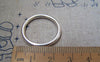 Accessories - 10 Pcs Of Antique Silver Smooth Round Circle Rings 25mm A2172