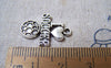 Accessories - 10 Pcs Of Antique Silver Soccer Charms 8x21mm A4965