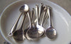 Accessories - 10 Pcs Of Antique Silver Spoon Tableware Pendants Charms 11x54mm A861