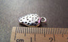 Accessories - 10 Pcs Of Antique Silver Strawberry Charms 10x16mm A1044