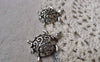 Accessories - 10 Pcs Of Antique Silver Swirly Flower Filigree Sea Turtle Charms 21x28mm A6084