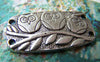 Accessories - 10 Pcs Of Antique Silver Three Owl On Tree Rectangular Connectors Charms 20x38mm A1839