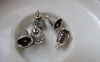 Accessories - 10 Pcs Of Antique Silver Toll Bell Pendants Charms 9x9mm A6471