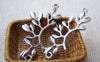 Accessories - 10 Pcs Of Antique Silver Tree Branch Connectors Charms 16x38mm A996