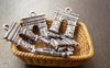 Accessories - 10 Pcs Of Antique Silver Triumphal Arch Charms 14x18mm A1660