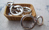 Accessories - 10 Pcs Of Antique Silver Twisted Figure 8 Connectors Charms 16x31mm A1048