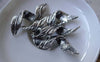 Accessories - 10 Pcs Of Antique Silver Twisted Tree Leaf Charms Pendants 14x44mm A7665