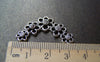 Accessories - 10 Pcs Of Antique Silver V Shaped Five Flower Connectors Charms 20x33mm A973