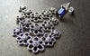 Accessories - 10 Pcs Of Antique Silver V Shaped Five Flower Connectors Charms 20x33mm A973