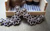 Accessories - 10 Pcs Of Antique Silver V Shaped Five Flower Connectors Charms 20x33mm A973