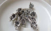 Accessories - 10 Pcs Of Antique Silver Vajra Dorje Cross Buddhism Charms 32mm A6022