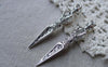 Accessories - 10 Pcs Of Antique Silver Vajra Dorje Cross Buddhism Charms 8x51mm A7680