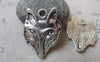 Accessories - 10 Pcs Of Antique Silver Wolf Pendants Charms 25x32mm A6747