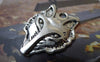Accessories - 10 Pcs Of Antique Silver Wolf Pendants Charms 25x32mm A6747